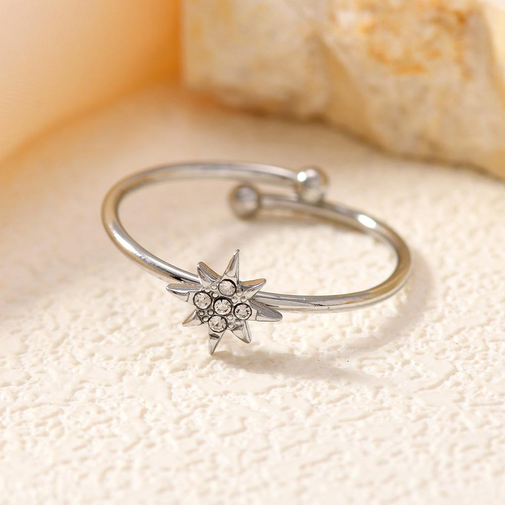 Style Fashion Versatile Octagonal Star Studded Diamond Ring Temperament Light Luxury Index Finger Ring Niche Design Ring resizable срібний
Style Fashion Versatile Octagonal Star Studded Diamond Ring Temperament Light Luxury Index Finger Ring Niche Design Ring resizable срібний