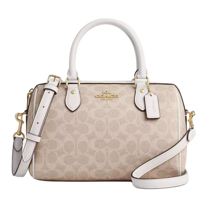 COACH Rowan 25 Logo Zip Closure Coated Canvas Shoulder Crossbody Tote Medium Women s Sand and Chalk White білий
COACH Rowan 25 Logo Zip Closure Coated Canvas Shoulder Crossbody Tote Medium Women s Sand and Chalk White білий