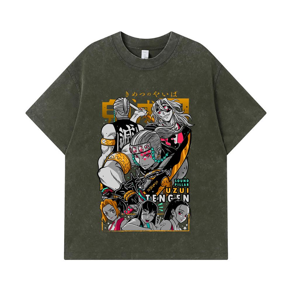 275 GSM Washed T-shirts 100% Cotton Demon Slayer V65 Uzui Print Unisex Heavy Cotton T Shirt S армия зеленый
275 GSM Washed T-shirts 100% Cotton Demon Slayer V65 Uzui Print Unisex Heavy Cotton T Shirt S армия зеленый