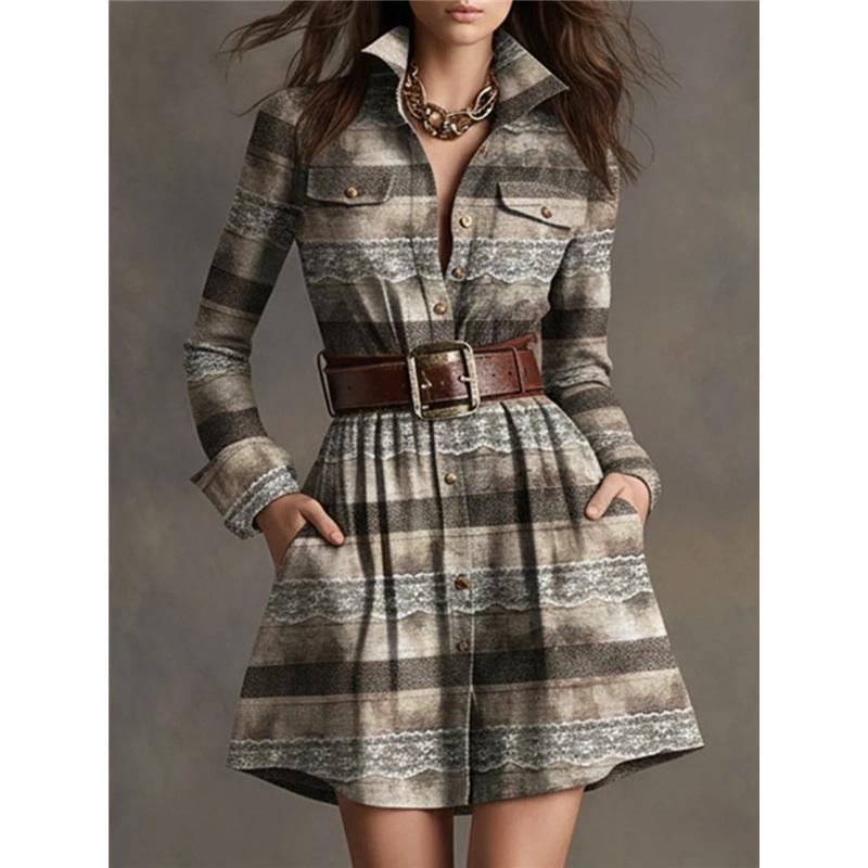 Women s Vintage Checkered Irregular Dress For Summer And Autumn L хаки
Women s Vintage Checkered Irregular Dress For Summer And Autumn L хаки