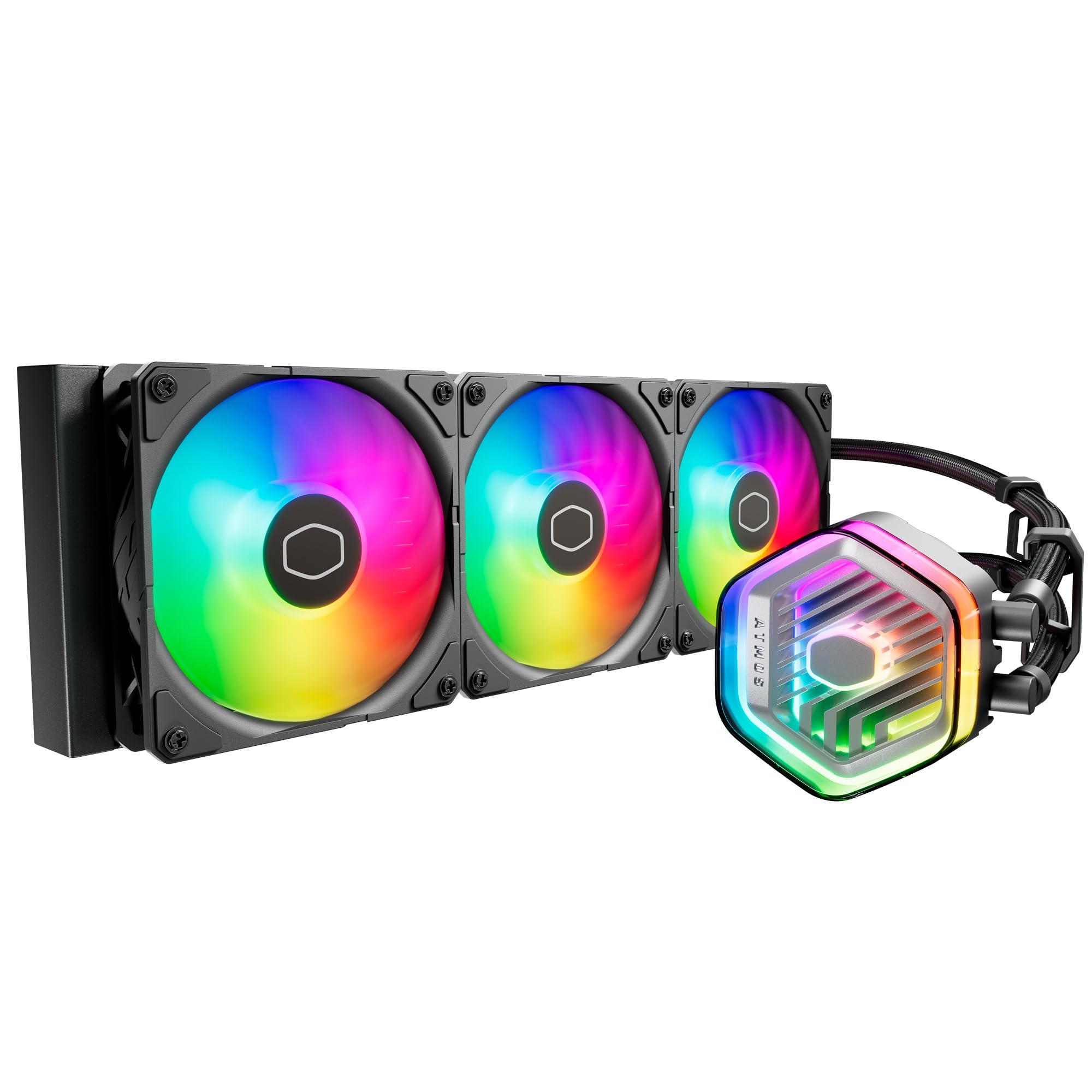 Cooler Master MasterLiquid 360 Atmos Двокамерний насос Оснащений вентилятором високого об єму повітря та тривалого терміну служби Розмір радіатора 360 мм Просте водяне охолодження ЦП чорний
Cooler Master MasterLiquid 360 Atmos Двокамерний насос Оснащений вентилятором високого об єму повітря та тривалого терміну служби Розмір радіатора 360 мм Просте водяне охолодження ЦП чорний