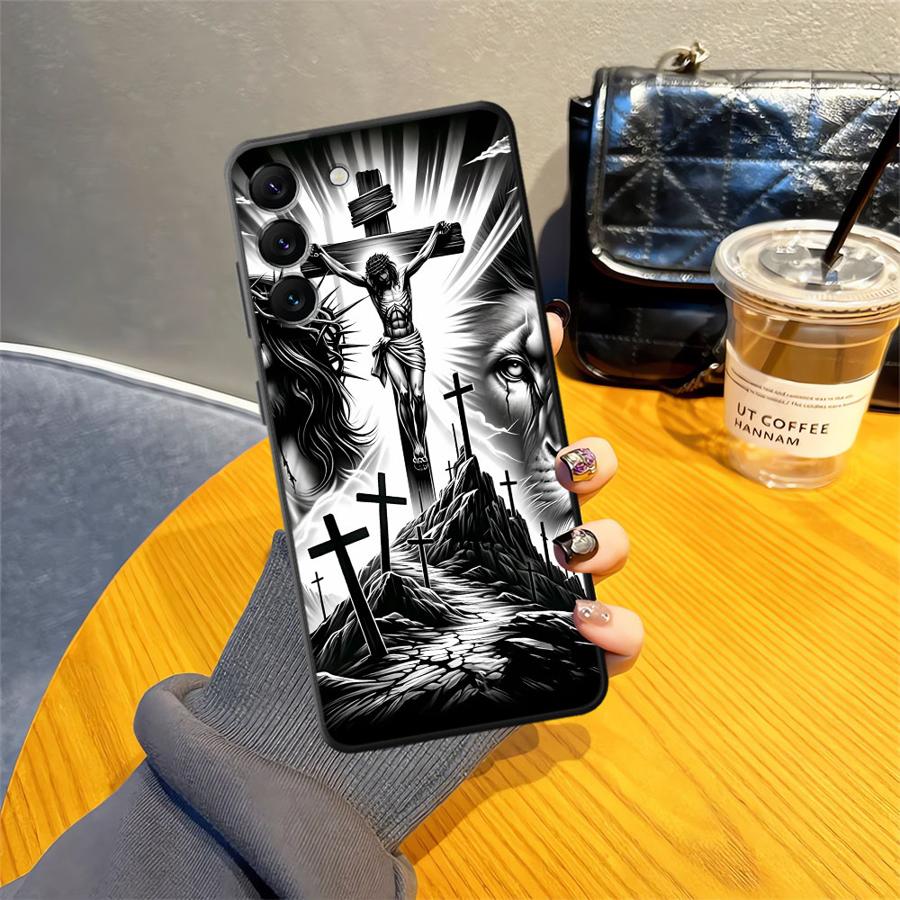 The Cross Jesus Pattern Case for Samsung Galaxy A20 A13 A04 A10 A12 A30 A15 A17 A06 A70 A40 A16 A50 A05 Black Soft Phone Cover Galaxy A13 5G
The Cross Jesus Pattern Case for Samsung Galaxy A20 A13 A04 A10 A12 A30 A15 A17 A06 A70 A40 A16 A50 A05 Black Soft Phone Cover Galaxy A13 5G