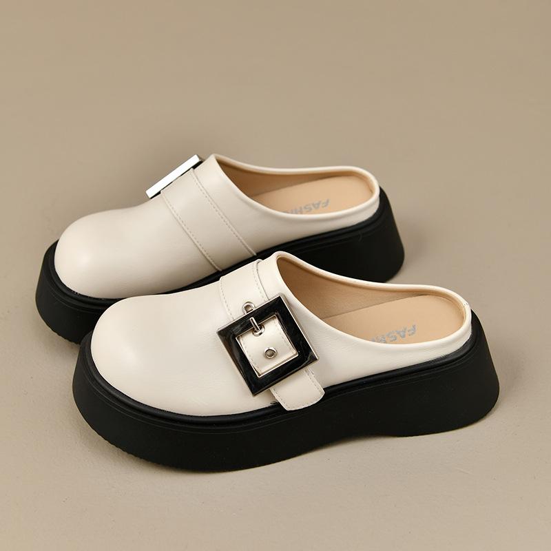 Тапочки Boken на толстой подошве с одной педалью для женской верхней одежды, весна 2025, новые ретро-универсальные внутренние тапочки с увеличенным носком и головкой-мешком 35
Тапочки Boken на толстой подошве с одной педалью для женской верхней одежды, весна 2025, новые ретро-универсальные внутренние тапочки с увеличенным носком и головкой-мешком 35