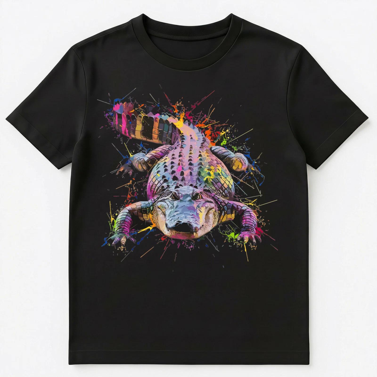 Colorful Paint Splash Alligator Art Graphic Unisex T-Shirt S
Colorful Paint Splash Alligator Art Graphic Unisex T-Shirt S