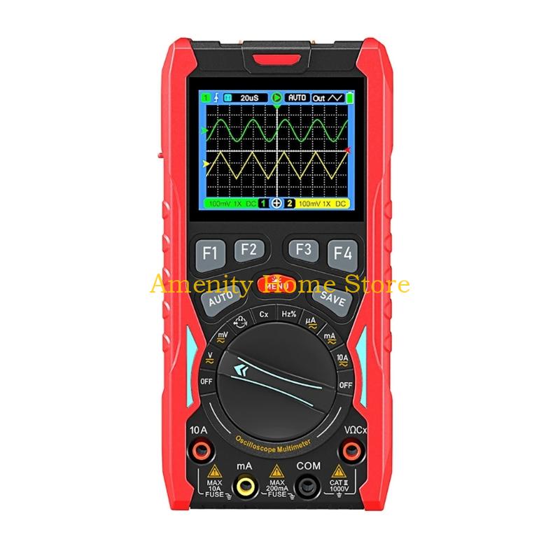 F26C Handheld Oscilloscope With Multimeter And Indication Producer 70MHz Double Channel 200Msps червоний
F26C Handheld Oscilloscope With Multimeter And Indication Producer 70MHz Double Channel 200Msps червоний