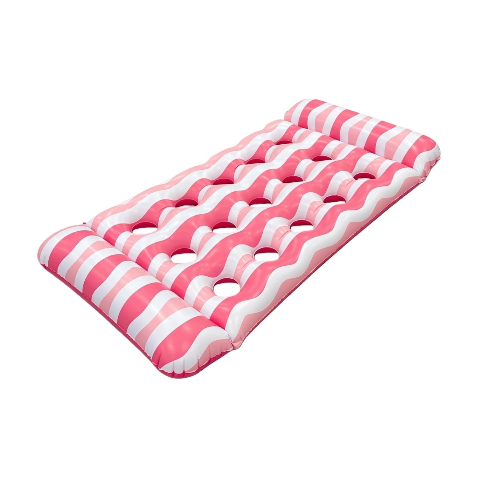 Single Person Hole Inflatable Thickened Floating PVC Waves Stripe Floating Rafts One Size рожевий
Single Person Hole Inflatable Thickened Floating PVC Waves Stripe Floating Rafts One Size рожевий