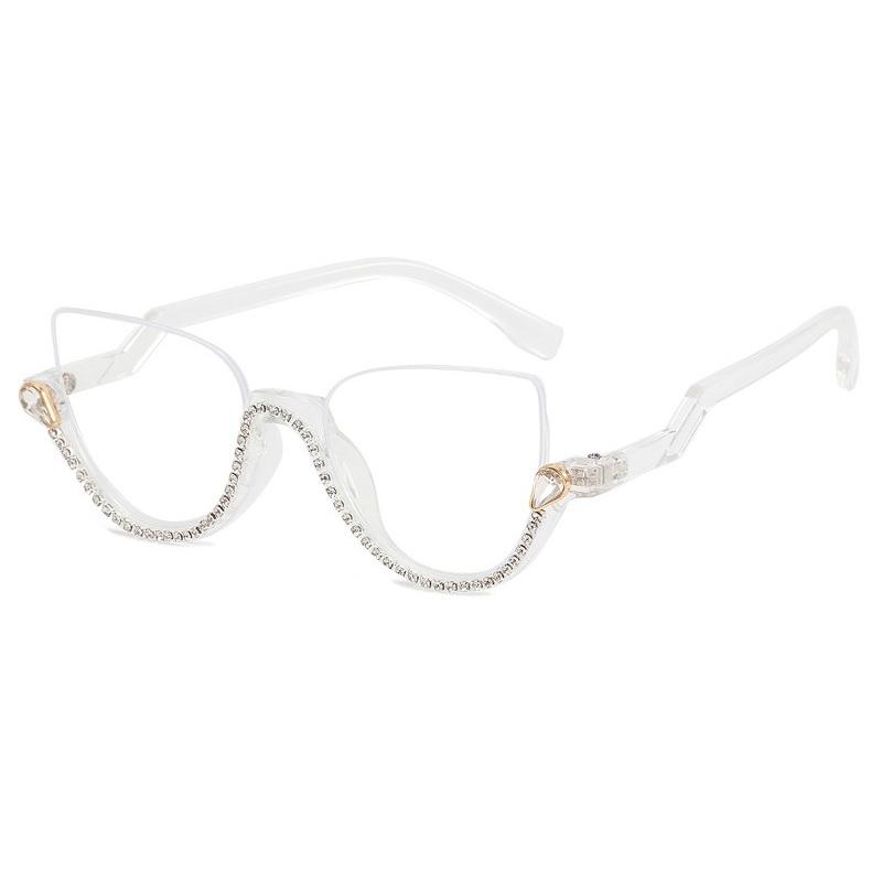 Cat Eye Frame Anti-blue light Glasses For Women Half frame Bling Rhinestone Blue Light Blocking Glasses Eyeglasses Woman прозрачный белый
Cat Eye Frame Anti-blue light Glasses For Women Half frame Bling Rhinestone Blue Light Blocking Glasses Eyeglasses Woman прозрачный белый