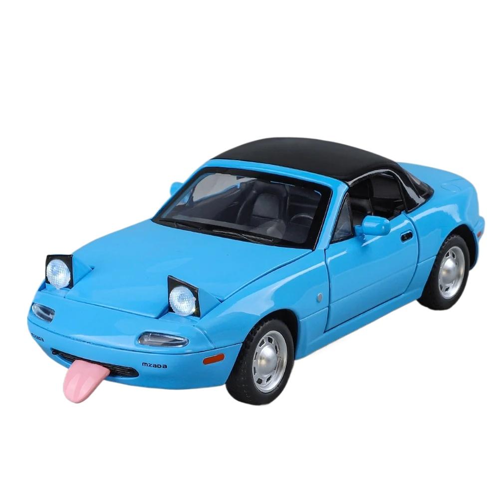 1/24 Mazda MX-5 Мініатюрна модель іграшкового автомобіля зі сплаву, лита під тиском, зі звуком і світлом, двері, що відкриваються, колекційна, подарунок для хлопчиків C375 синій
1/24 Mazda MX-5 Мініатюрна модель іграшкового автомобіля зі сплаву, лита під тиском, зі звуком і світлом, двері, що відкриваються, колекційна, подарунок для хлопчиків C375 синій