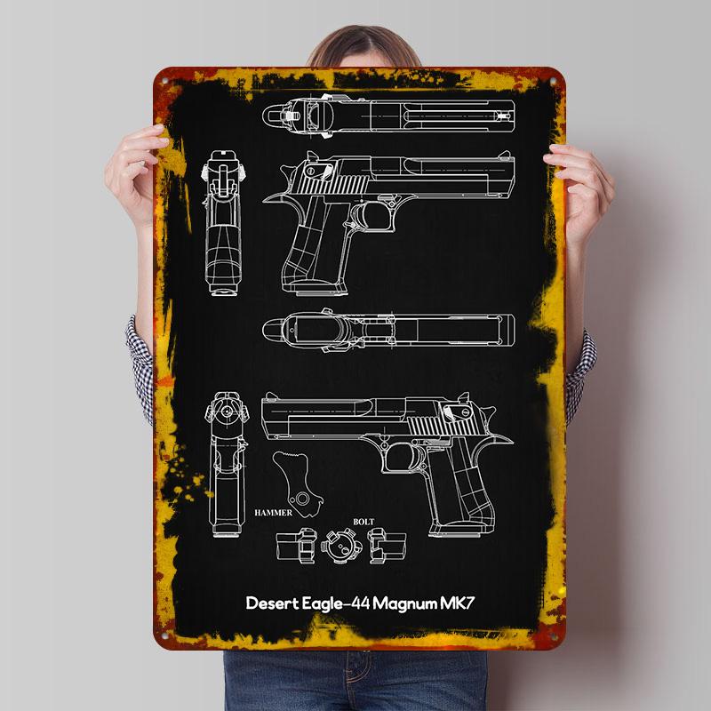 Desert Eagle44 Magnum MK7 Metal Poster Customized Wall Art Retro Vintage Tinplate Signs for Living Room Decoration Desk Decor 7.9x11.8In(20x30cm)
Desert Eagle44 Magnum MK7 Metal Poster Customized Wall Art Retro Vintage Tinplate Signs for Living Room Decoration Desk Decor 7.9x11.8In(20x30cm)
