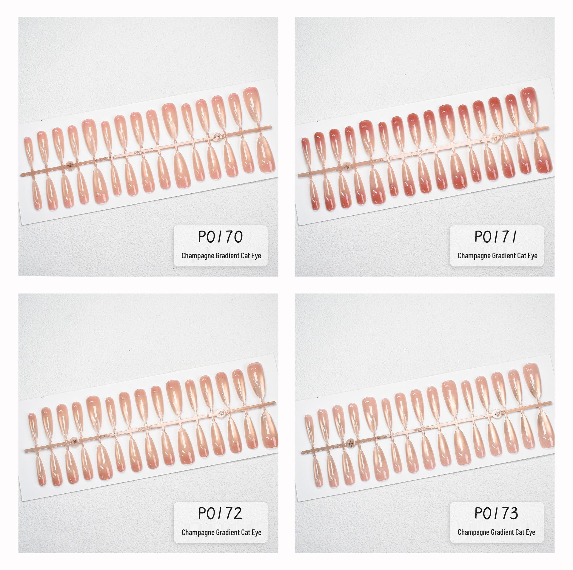 Solid Champagne Gradient Cat Eye Almond Manicure Glass Beads High-End Wearable Nails
Solid Champagne Gradient Cat Eye Almond Manicure Glass Beads High-End Wearable Nails