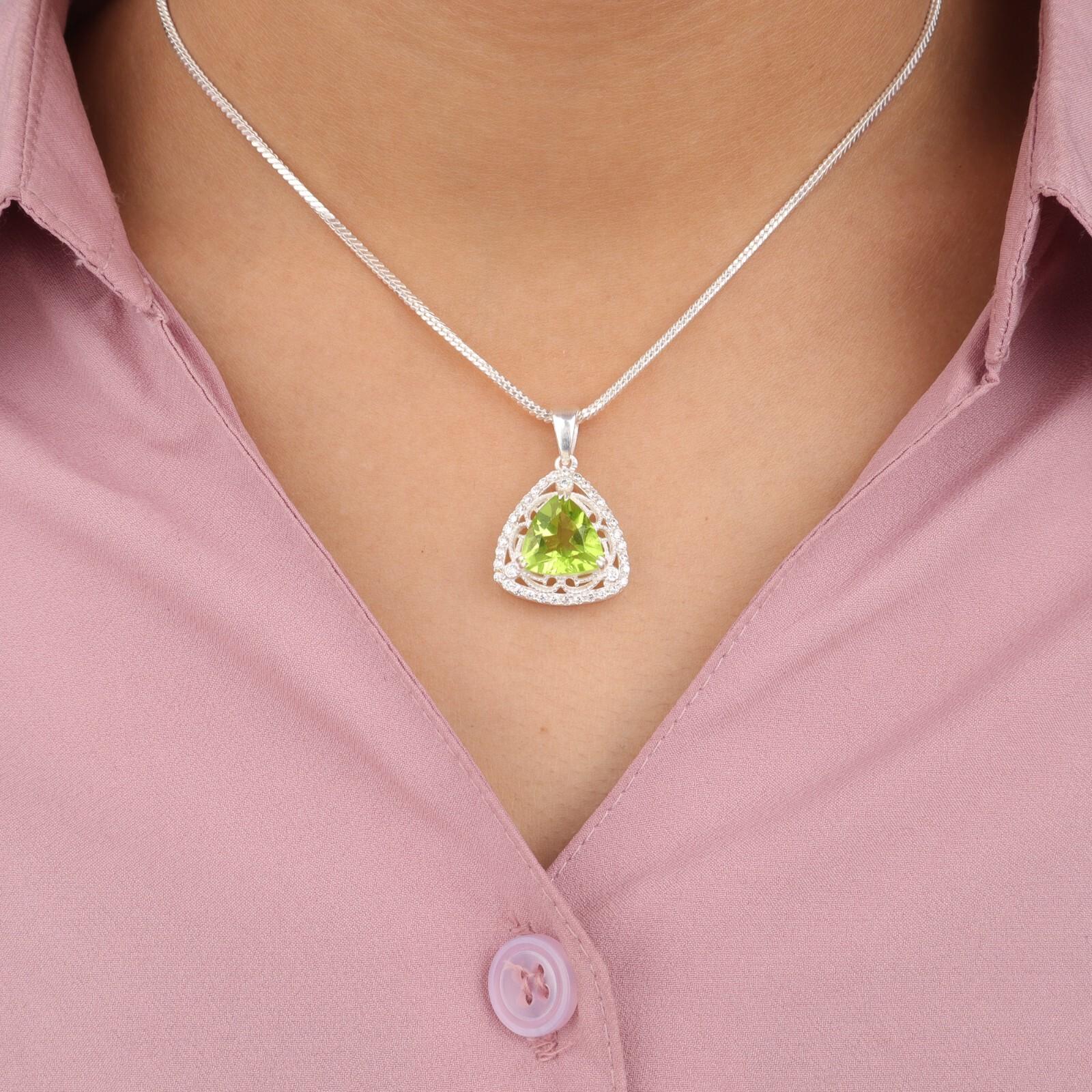 Green Peridot Gemstone 925 Sterling Silver Jewelry Zircon Pendant For Women Gift CZP-8-1
Green Peridot Gemstone 925 Sterling Silver Jewelry Zircon Pendant For Women Gift CZP-8-1