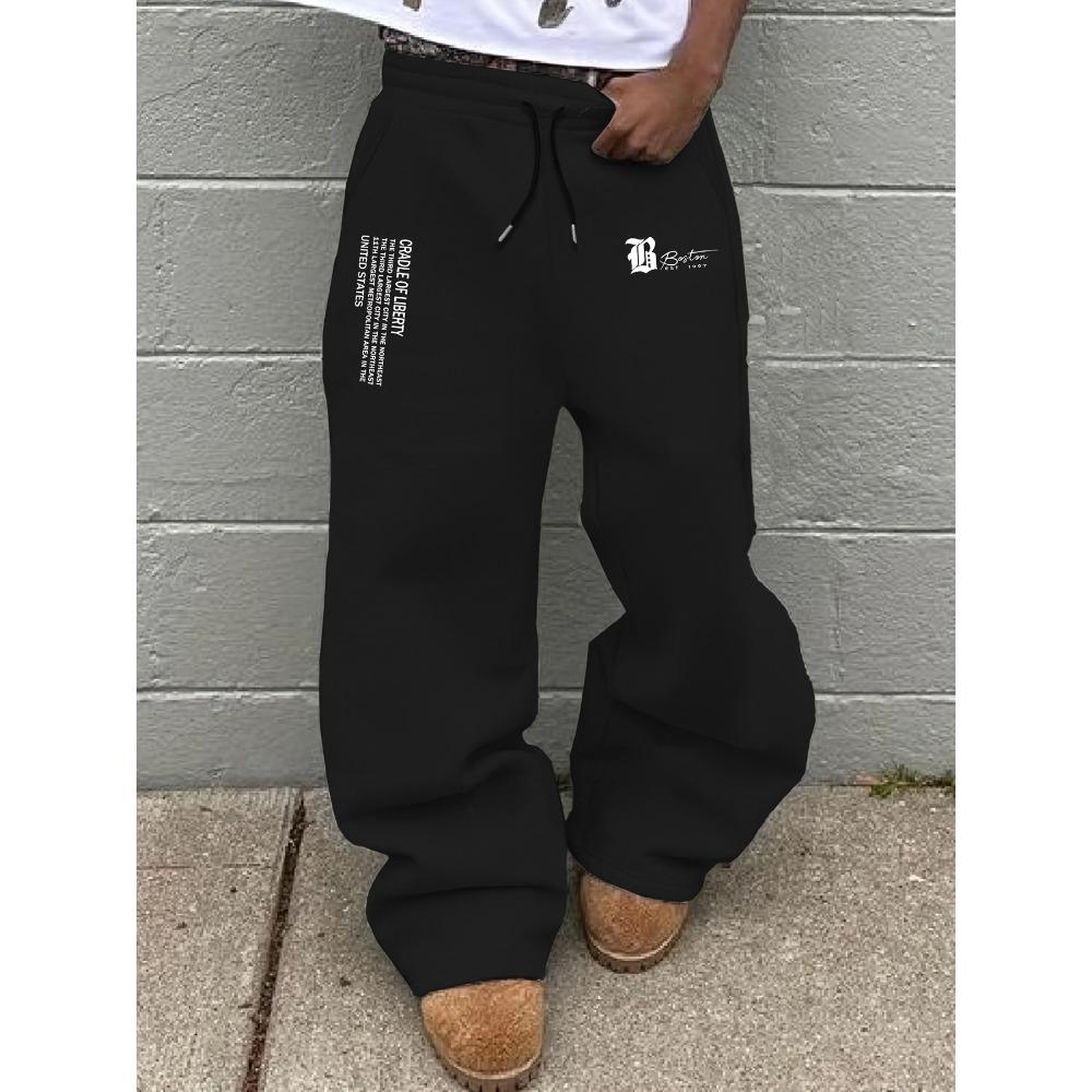 Men s Sports Pants Autumn and Winter Loose Drawstring Casual Pants with Letter Print | Featuring Fashionable Graphic Design XXL
Men s Sports Pants Autumn and Winter Loose Drawstring Casual Pants with Letter Print | Featuring Fashionable Graphic Design XXL