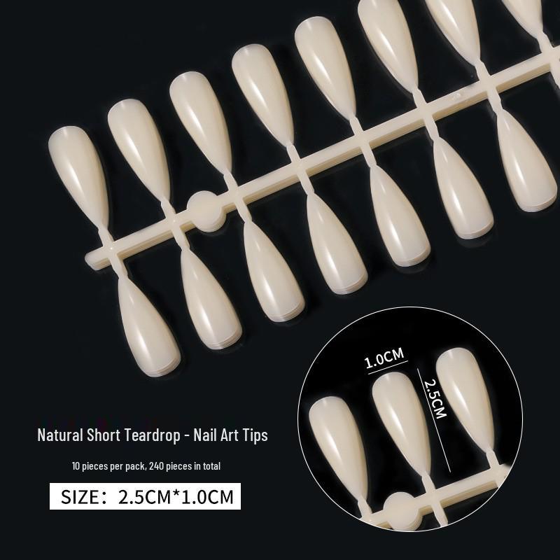 Nail Stickers Set: 240 Pieces - Transparent, Trapezoidal, and Water Drop Base for Natural Look, Short and Long False Nails.
Nail Stickers Set: 240 Pieces - Transparent, Trapezoidal, and Water Drop Base for Natural Look, Short and Long False Nails.