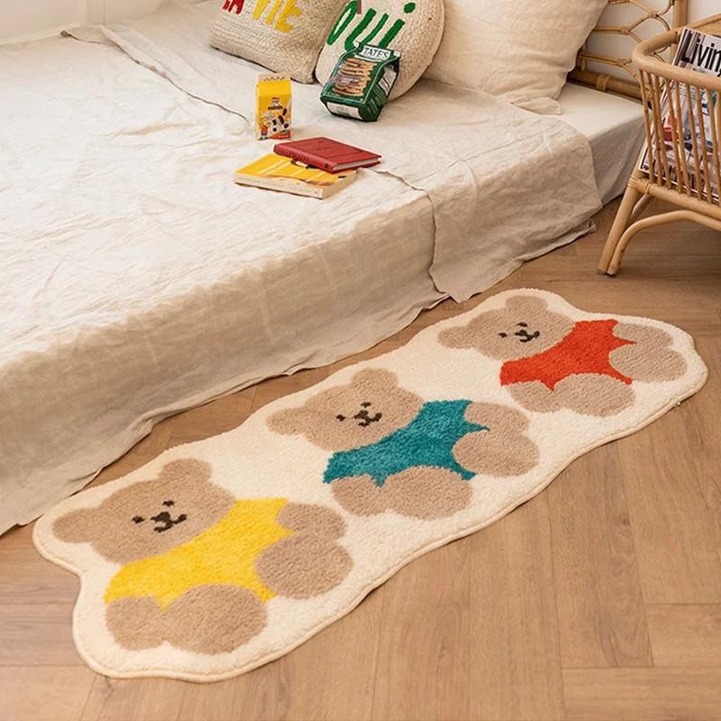 VIKAMA Cute Bear Cartoon Faux Cashmere Rug Bedroom Bedside Non-Slip Mat Thick Plush Room Foot Mat 40x60cm 16x24inch
VIKAMA Cute Bear Cartoon Faux Cashmere Rug Bedroom Bedside Non-Slip Mat Thick Plush Room Foot Mat 40x60cm 16x24inch