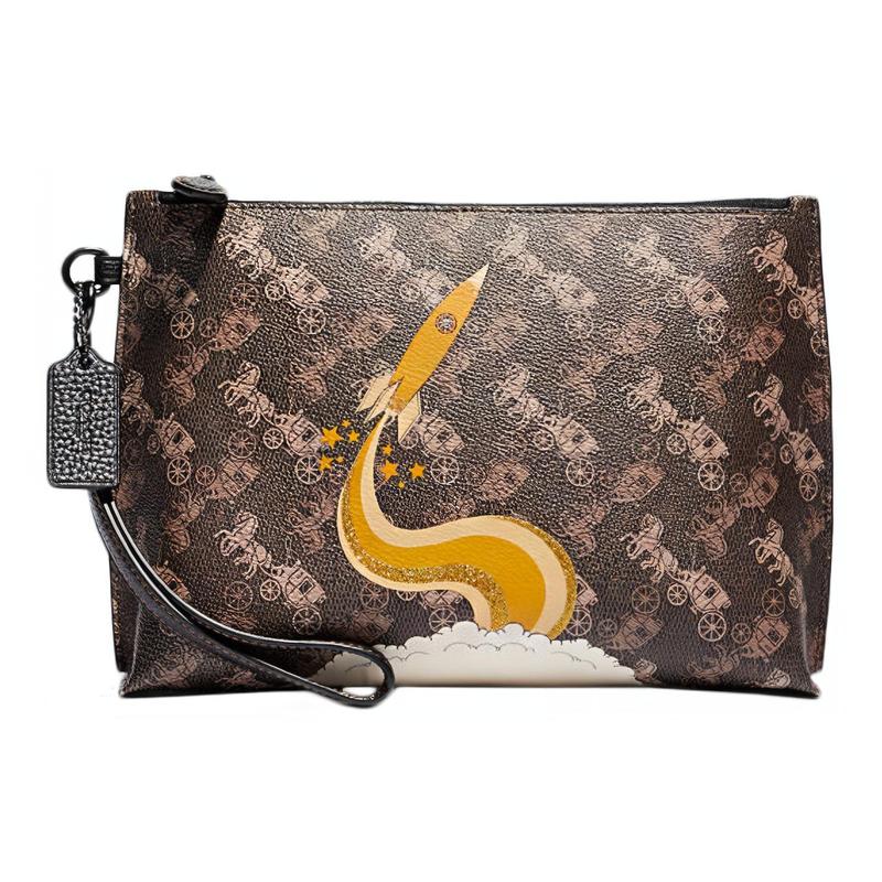 COACH Charlie Pouch 23 carriage print and rocket zipper closure coated canvas and pebbled leather clutch medium women s brown коричневий
COACH Charlie Pouch 23 carriage print and rocket zipper closure coated canvas and pebbled leather clutch medium women s brown коричневий