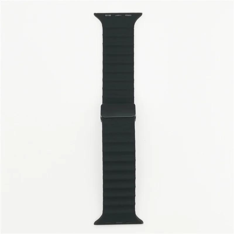 Magnetic Buckle Strap For Watch Band Ultra 2 49mm 45mm 44mm 40mm 41mm 38 42mm Silicone Bracelet iWatch Series 7 6 3 se 8 9 42mm 44mm 45mm 49mm чёрный
Magnetic Buckle Strap For Watch Band Ultra 2 49mm 45mm 44mm 40mm 41mm 38 42mm Silicone Bracelet iWatch Series 7 6 3 se 8 9 42mm 44mm 45mm 49mm чёрный