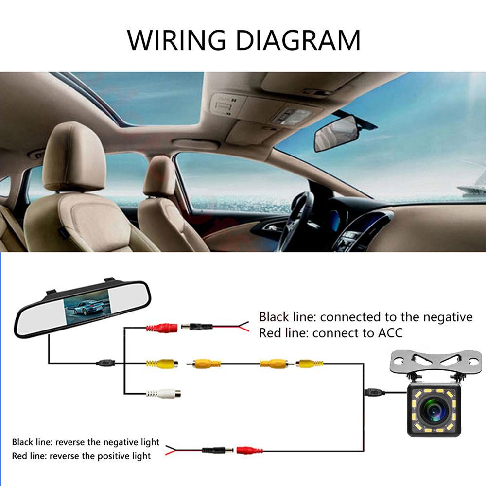 RG-205 Car Rear View Mirror Display 4.3 Truck Rearview Mirror Screen with Waterproof 12-LED Camera Type A
RG-205 Car Rear View Mirror Display 4.3 Truck Rearview Mirror Screen with Waterproof 12-LED Camera Type A