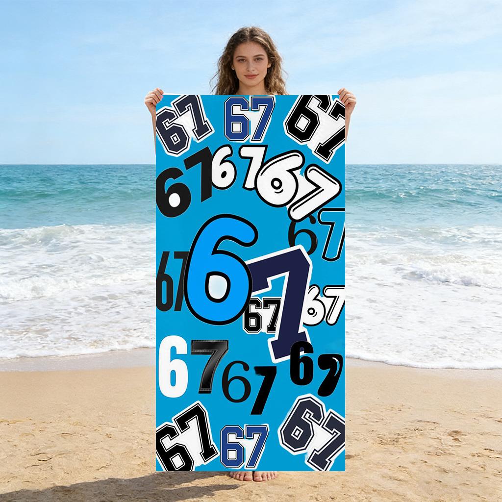 Six Seven 67 Friendship Beach Towel Quick-drying Super Absorbent Suitable for Beach Vacation Pool Gym Gift for Friend And Family W40*H60(CM)
Six Seven 67 Friendship Beach Towel Quick-drying Super Absorbent Suitable for Beach Vacation Pool Gym Gift for Friend And Family W40*H60(CM)