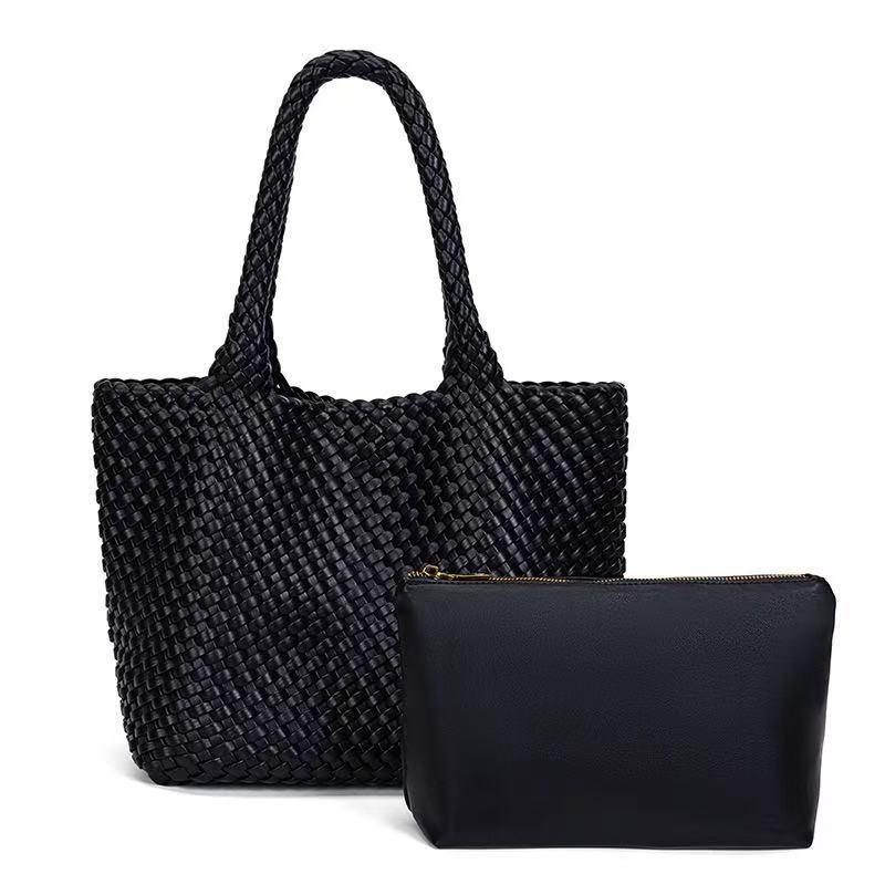 Handmade Woven Mother-Child Tote & Crossbody Bag - Large Capacity Commute Shoulder Bag for Women (Model 22025) чорний
Handmade Woven Mother-Child Tote & Crossbody Bag - Large Capacity Commute Shoulder Bag for Women (Model 22025) чорний