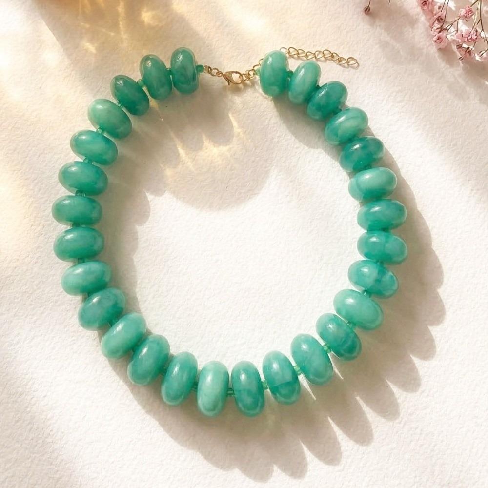 Chunky Beaded Necklace Resin Statement Clavicle Chain Fashion Acrylic Choker Summer зелёный
Chunky Beaded Necklace Resin Statement Clavicle Chain Fashion Acrylic Choker Summer зелёный