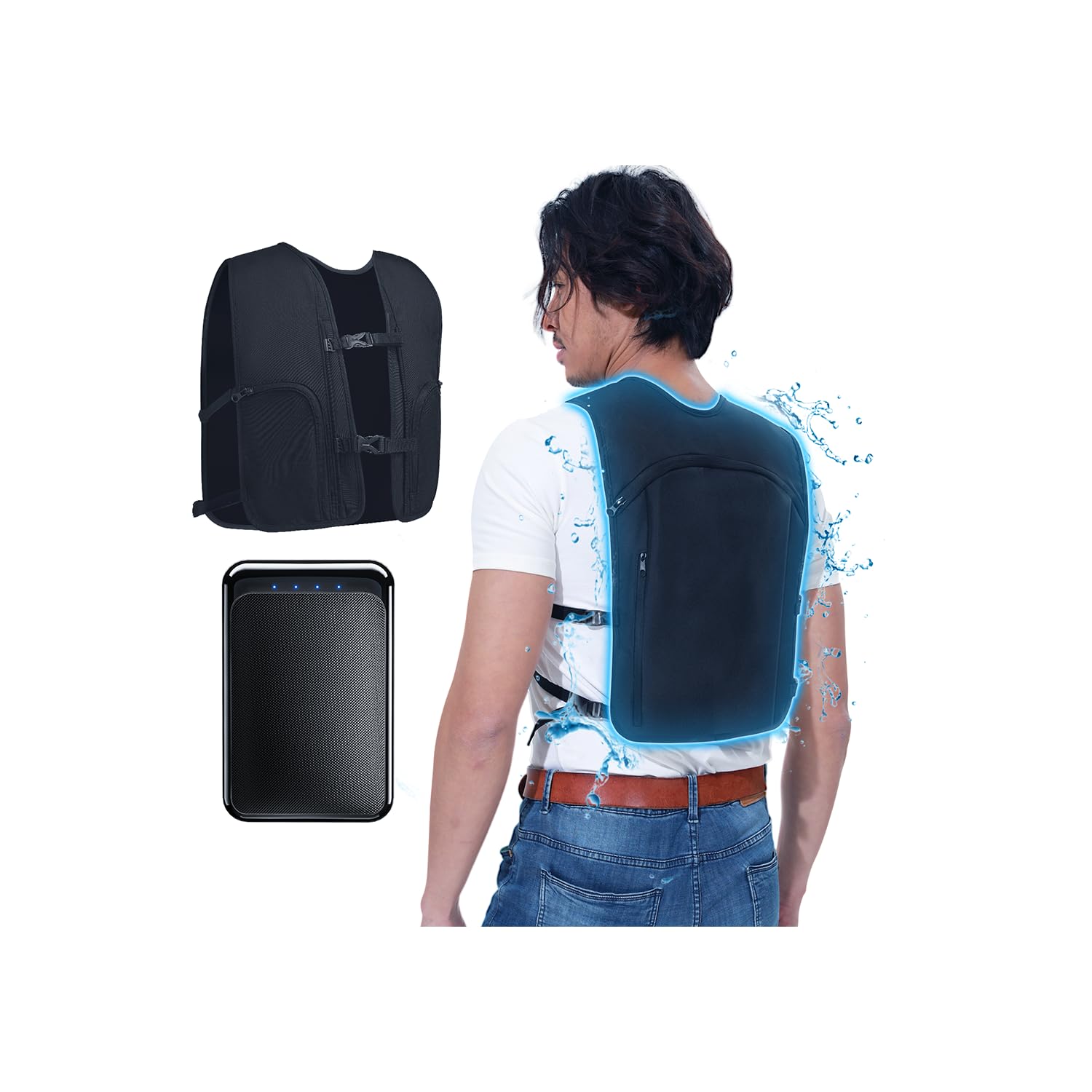2025 Water-Cooling Vest with 10000mAh Battery, 30h Runtime, 10 Ice Packs, Unisex Adjustable Cooling Wear for Outdoor Work and Heat Relief (Generic) чёрный
2025 Water-Cooling Vest with 10000mAh Battery, 30h Runtime, 10 Ice Packs, Unisex Adjustable Cooling Wear for Outdoor Work and Heat Relief (Generic) чёрный