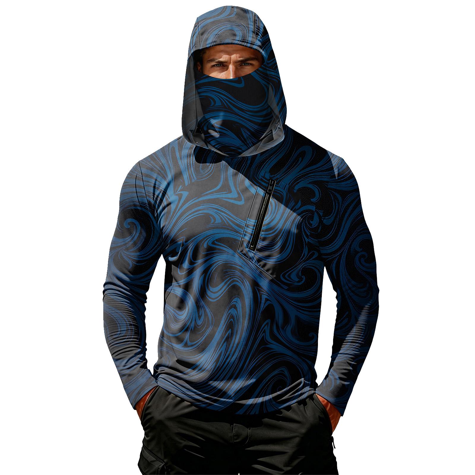Men s Casual Long Sleeve Hooded Sun Protection Shirt Geometric Print Lightweight Breathable Outdoor Activewear Top with Zipper Pocket S тёмно-синий
Men s Casual Long Sleeve Hooded Sun Protection Shirt Geometric Print Lightweight Breathable Outdoor Activewear Top with Zipper Pocket S тёмно-синий
