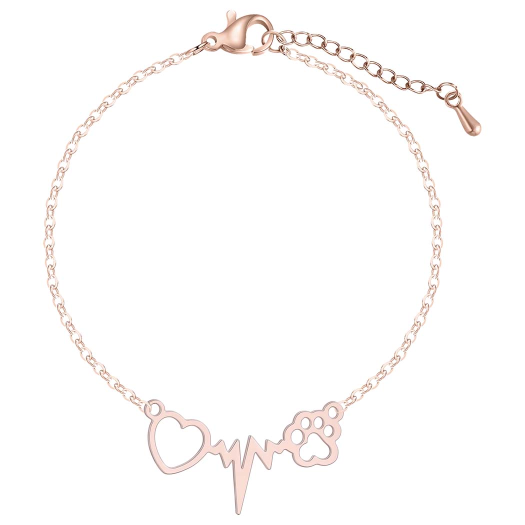 Kinitial New Heartbeat Dog Cat Paw Bracelets for Women Wrist Bangles Gifts For Nurse Doctor Jewelry Friendship Heart Bracelet
Kinitial New Heartbeat Dog Cat Paw Bracelets for Women Wrist Bangles Gifts For Nurse Doctor Jewelry Friendship Heart Bracelet