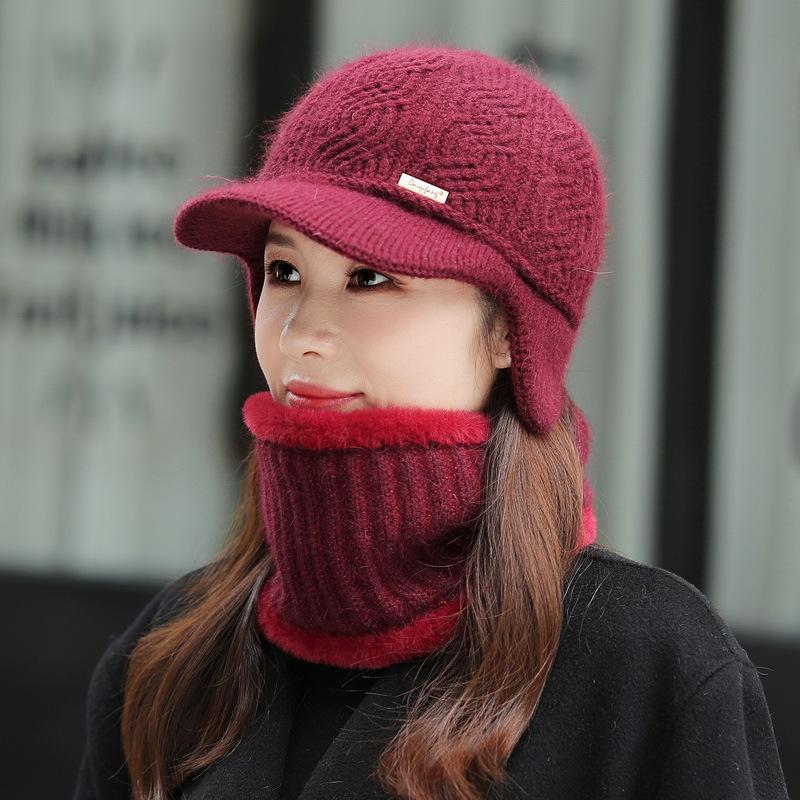 Winter ear protection cap scarf set grandma warm knitted pullover hat thickened plush wool cap average size (56cm~ 58cm) лавандовий
Winter ear protection cap scarf set grandma warm knitted pullover hat thickened plush wool cap average size (56cm~ 58cm) лавандовий