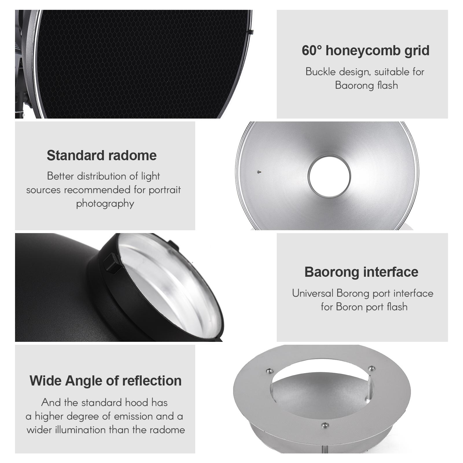 15.35 Inch Bowens Mount Beauty Dish Standar Reflector Diffuser Lamp Shade Dish with 60 degrees Honeycomb Grid & Center чёрный
15.35 Inch Bowens Mount Beauty Dish Standar Reflector Diffuser Lamp Shade Dish with 60 degrees Honeycomb Grid & Center чёрный