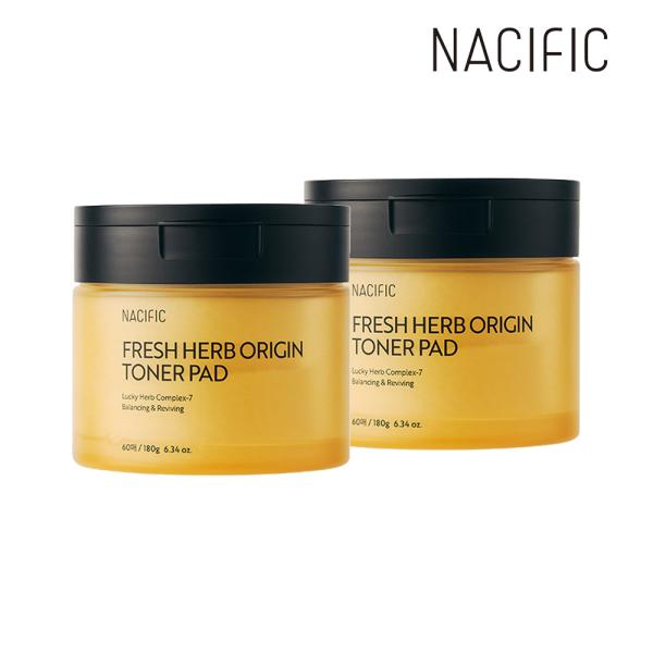 NACIFIC Fresh Herb Origin Toner Pads 180g x 60 sheets x2 (120 sheets total) one color free
NACIFIC Fresh Herb Origin Toner Pads 180g x 60 sheets x2 (120 sheets total) one color free
