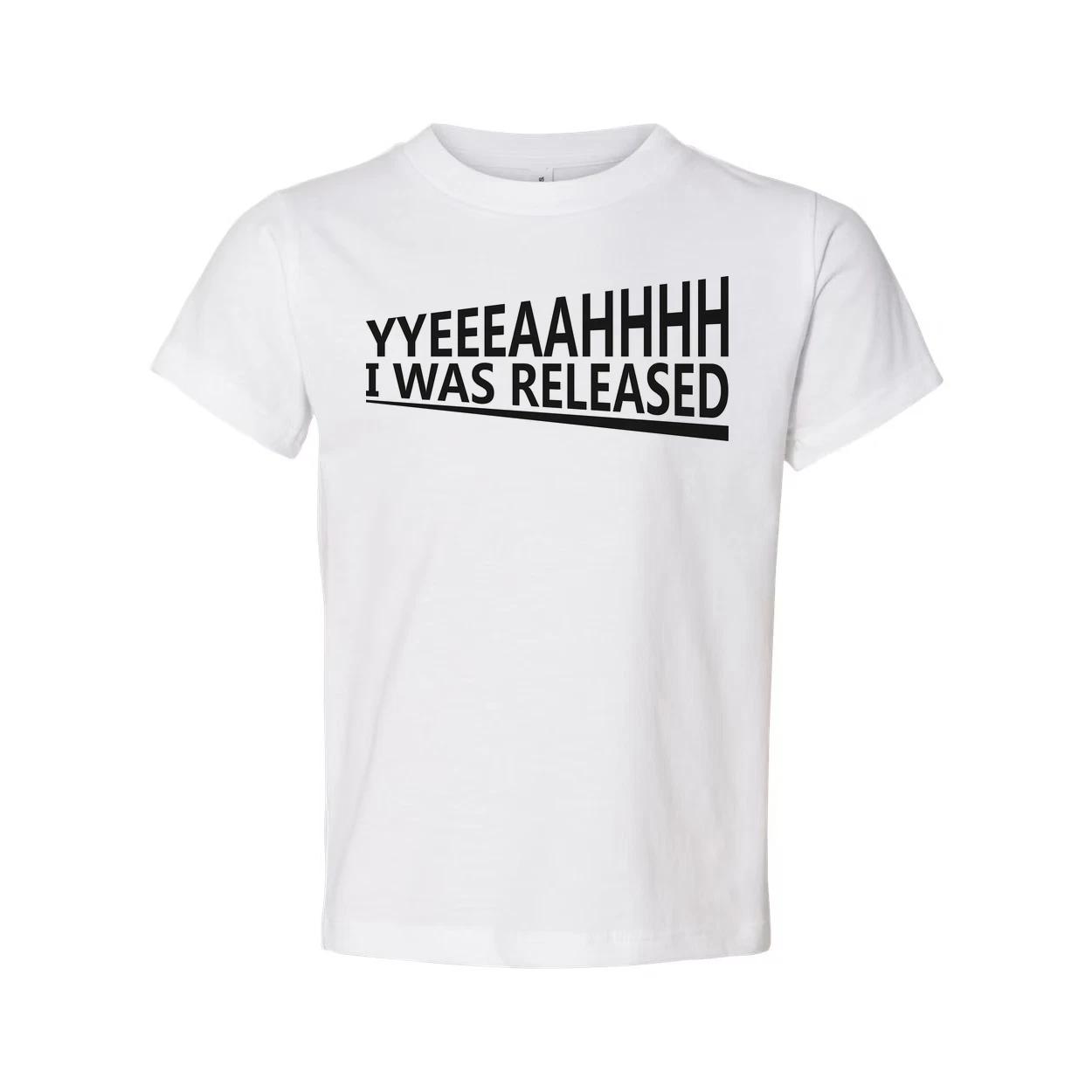 Unisex Short Sleeve Graphic Tee With I Was Released Underlined Text Design For C S
Unisex Short Sleeve Graphic Tee With I Was Released Underlined Text Design For C S