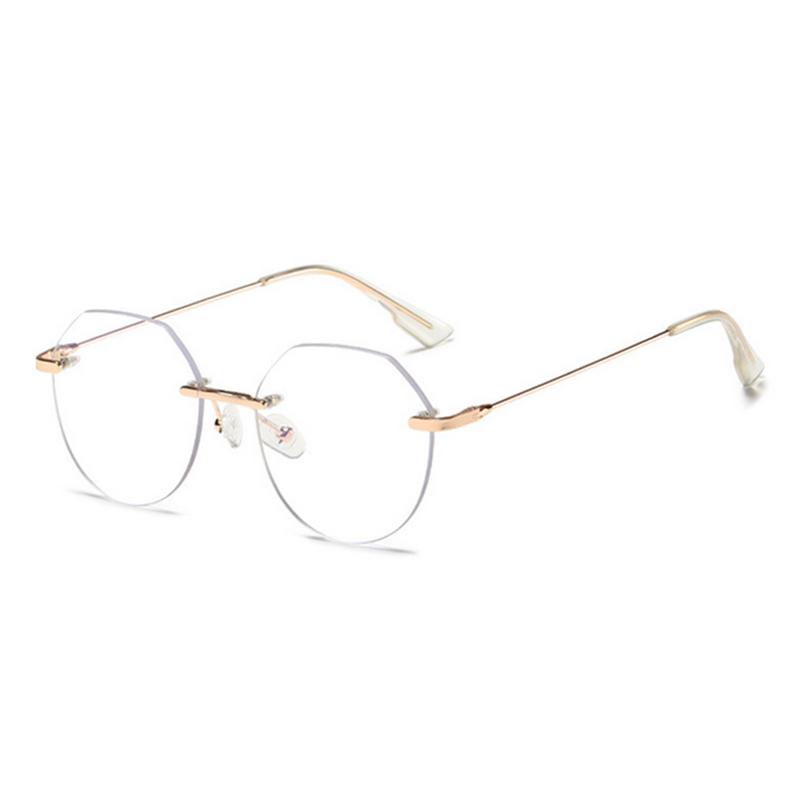 Metal Rimless Glasses Frame Women Prescription Anti-blue light Myopia Optical Oval Eyewear 0 -0.5 -1.0 -1.5 To -5.0 0
Metal Rimless Glasses Frame Women Prescription Anti-blue light Myopia Optical Oval Eyewear 0 -0.5 -1.0 -1.5 To -5.0 0