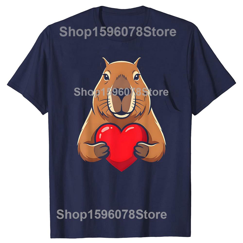 Valentines Day Cute Capybara Holding Heart Animal Tshirts Unisex 100 Cotton Loose Oversized Crewneck Collar Hip Hop T Shirt S
Valentines Day Cute Capybara Holding Heart Animal Tshirts Unisex 100 Cotton Loose Oversized Crewneck Collar Hip Hop T Shirt S