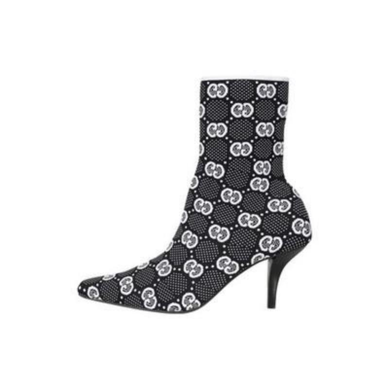 GUCCI GG Knit Boots Black 7.7cm Heels Shoes 718378 FAAQP 1008 37
GUCCI GG Knit Boots Black 7.7cm Heels Shoes 718378 FAAQP 1008 37