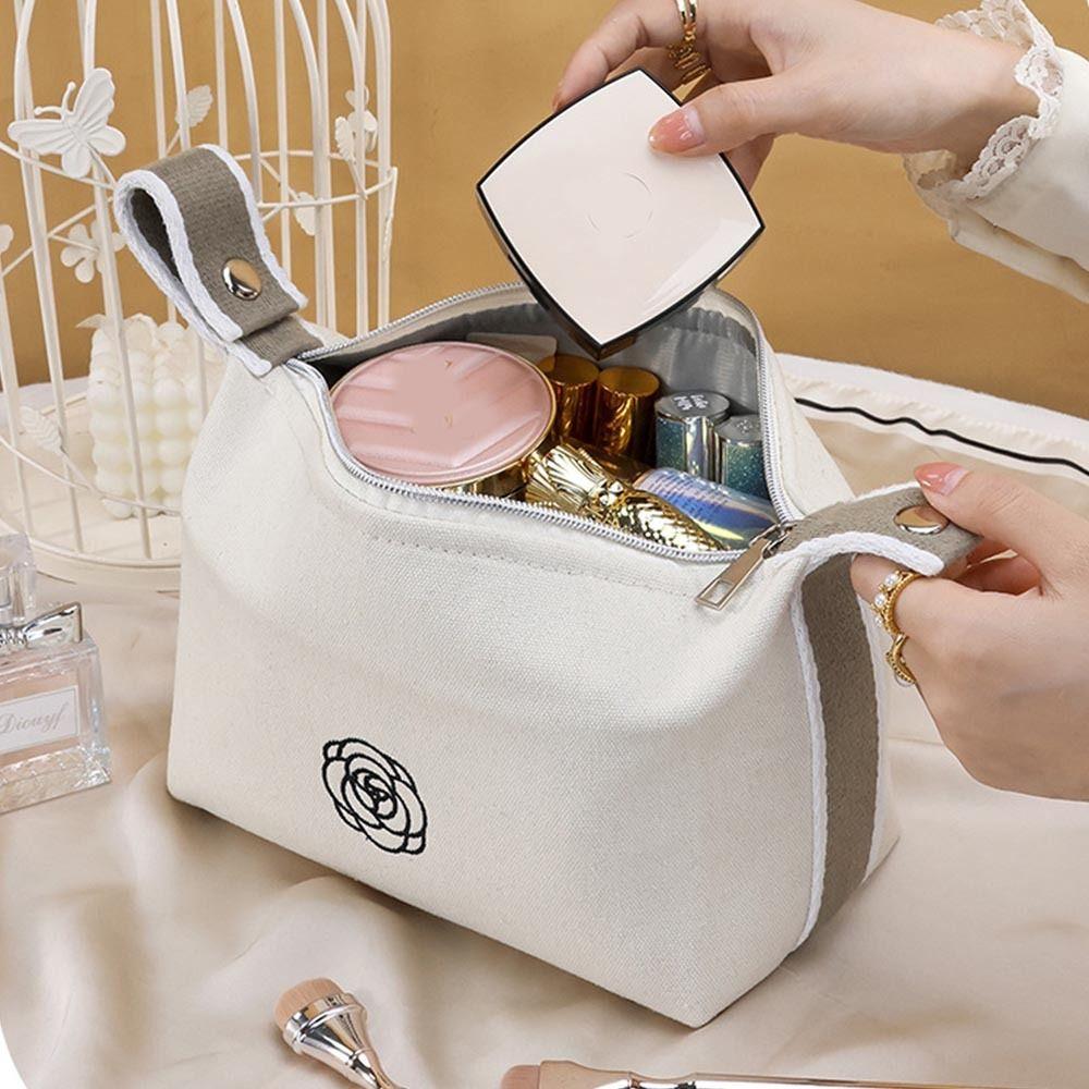 Waterproof Canvas Makeup Bag Handheld Travel Storage Bag Elegant Camellia Cosmetic Bag Ladies бежевый
Waterproof Canvas Makeup Bag Handheld Travel Storage Bag Elegant Camellia Cosmetic Bag Ladies бежевый