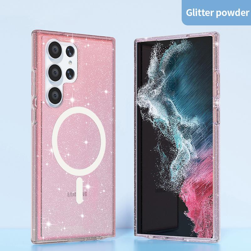 For Samsung Galaxy S24 Ultra Magnetic Case Glitter Hard PC+Soft TPU Phone Back Cover White
For Samsung Galaxy S24 Ultra Magnetic Case Glitter Hard PC+Soft TPU Phone Back Cover White
