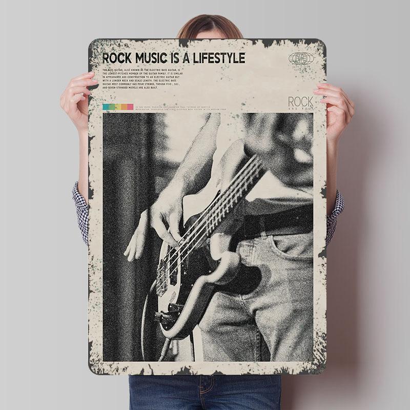 Rock Music Bass Player Printed Poster Customized Wall Art Retro Vintage Metal Tin Signs for Aesthetic Decoration Room Home Decor 7.9x11.8In(20x30cm)
Rock Music Bass Player Printed Poster Customized Wall Art Retro Vintage Metal Tin Signs for Aesthetic Decoration Room Home Decor 7.9x11.8In(20x30cm)
