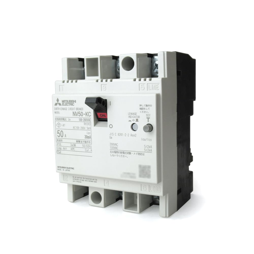 Electric Distribution board circuit panel circuit breaker KC series MITSUBISHI/Mitsubishi NV50-KC3P50A100-200V30MA breaker/control
Electric Distribution board circuit panel circuit breaker KC series MITSUBISHI/Mitsubishi NV50-KC3P50A100-200V30MA breaker/control