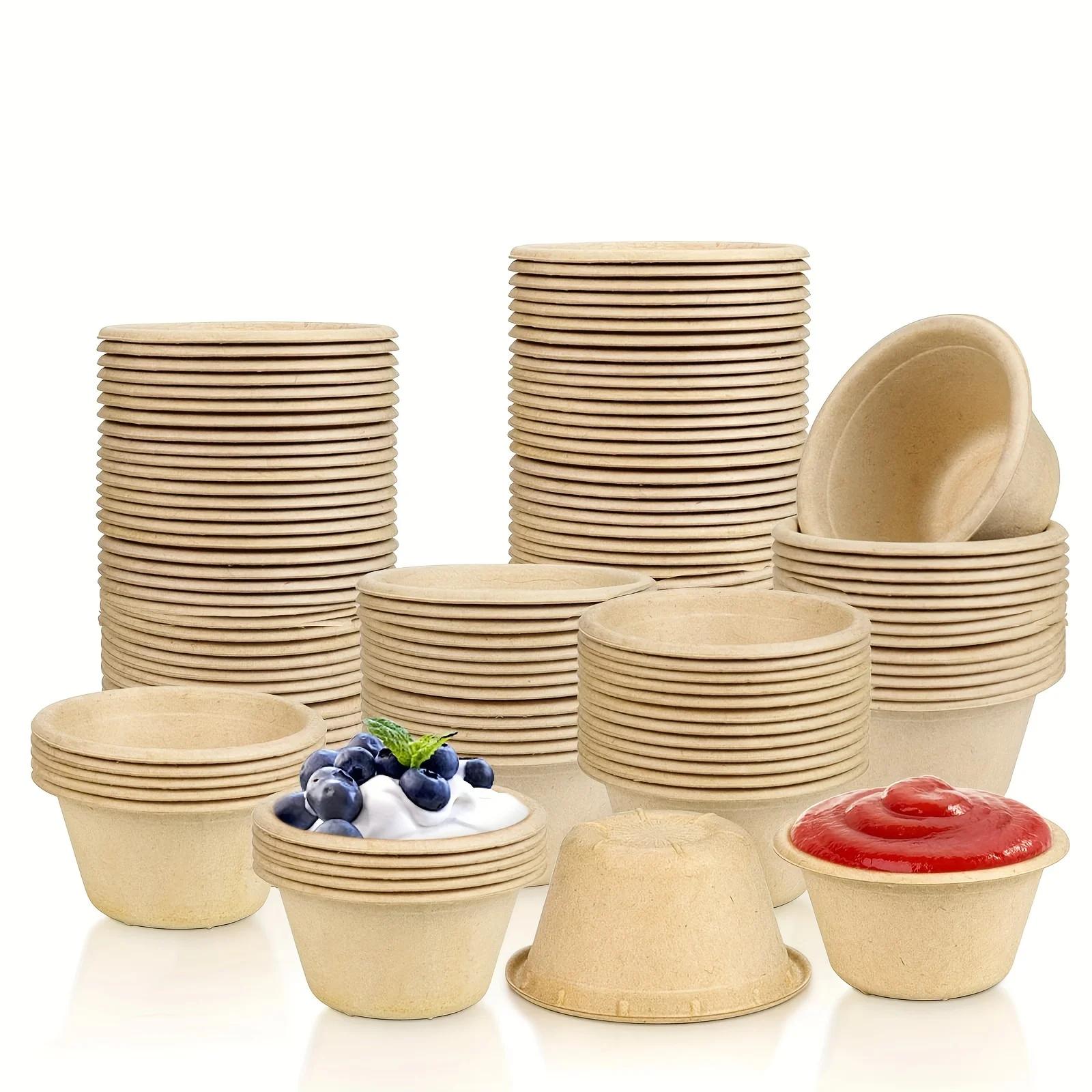 Double Coated Kraft Paper Cup Disposable Small Ingredient Cup for Party Cake Ice Cream Pudding Nut Box - Paper Sauce Cup 50pcs
Double Coated Kraft Paper Cup Disposable Small Ingredient Cup for Party Cake Ice Cream Pudding Nut Box - Paper Sauce Cup 50pcs