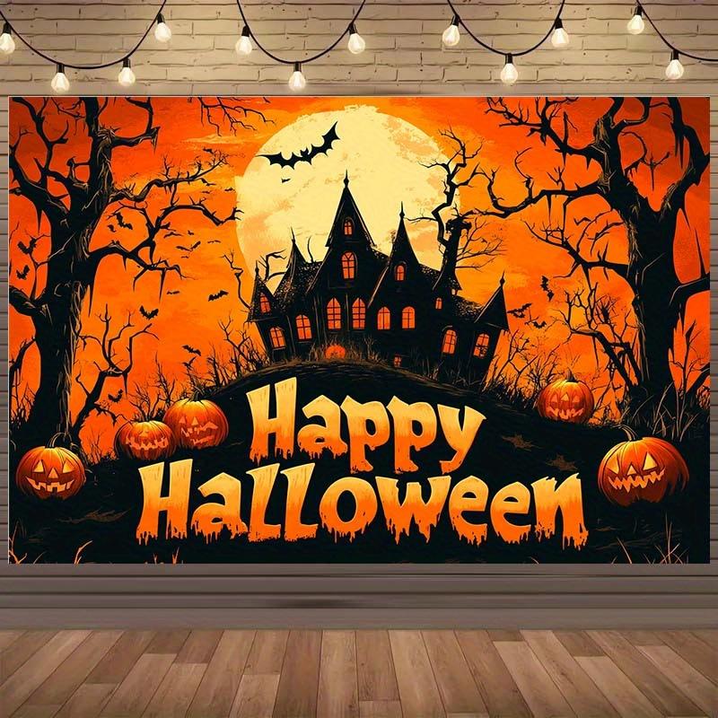 1Pcs Halloween Themed Pumpkin Castle Banner Background Cloth Orange Sky Horror Atmosphere Home Decor Halloween Party Supplies 125x80cm
1Pcs Halloween Themed Pumpkin Castle Banner Background Cloth Orange Sky Horror Atmosphere Home Decor Halloween Party Supplies 125x80cm