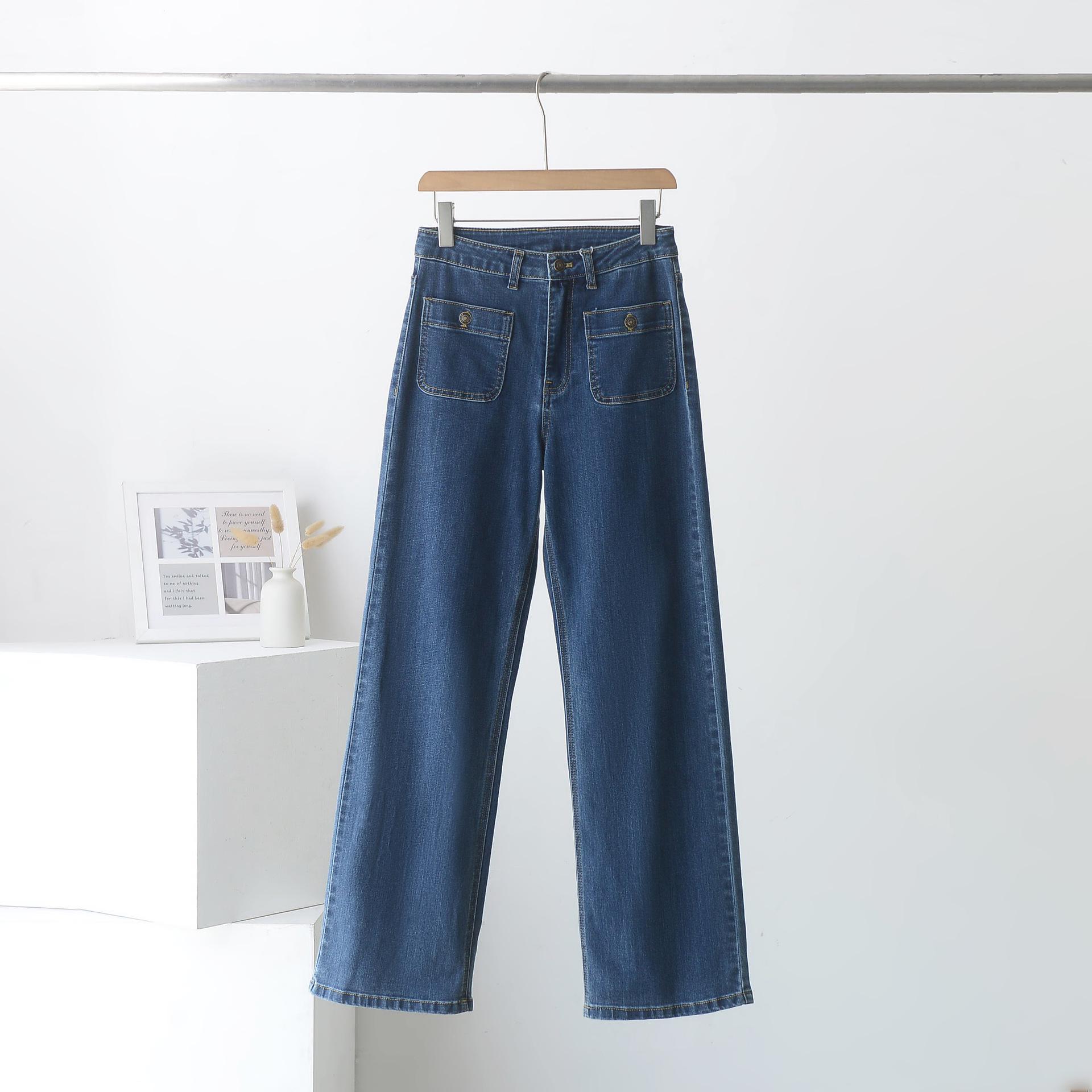 2025 Autumn Women s Retro Slimming Cotton Stretch Straight-Leg Jeans with Front Pockets 29 середній синього кольору
2025 Autumn Women s Retro Slimming Cotton Stretch Straight-Leg Jeans with Front Pockets 29 середній синього кольору