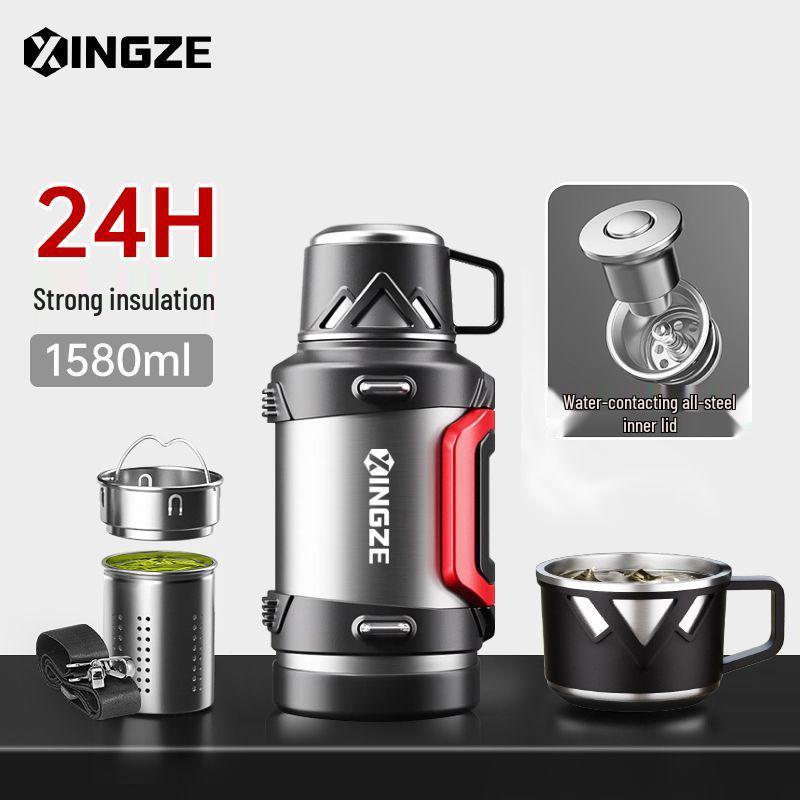 Large Capacity Outdoor Insulated Thermos - 316 Stainless Steel Vacuum Flask for Travel/Camping Handle Lid + Portable Strap
Large Capacity Outdoor Insulated Thermos - 316 Stainless Steel Vacuum Flask for Travel/Camping Handle Lid + Portable Strap