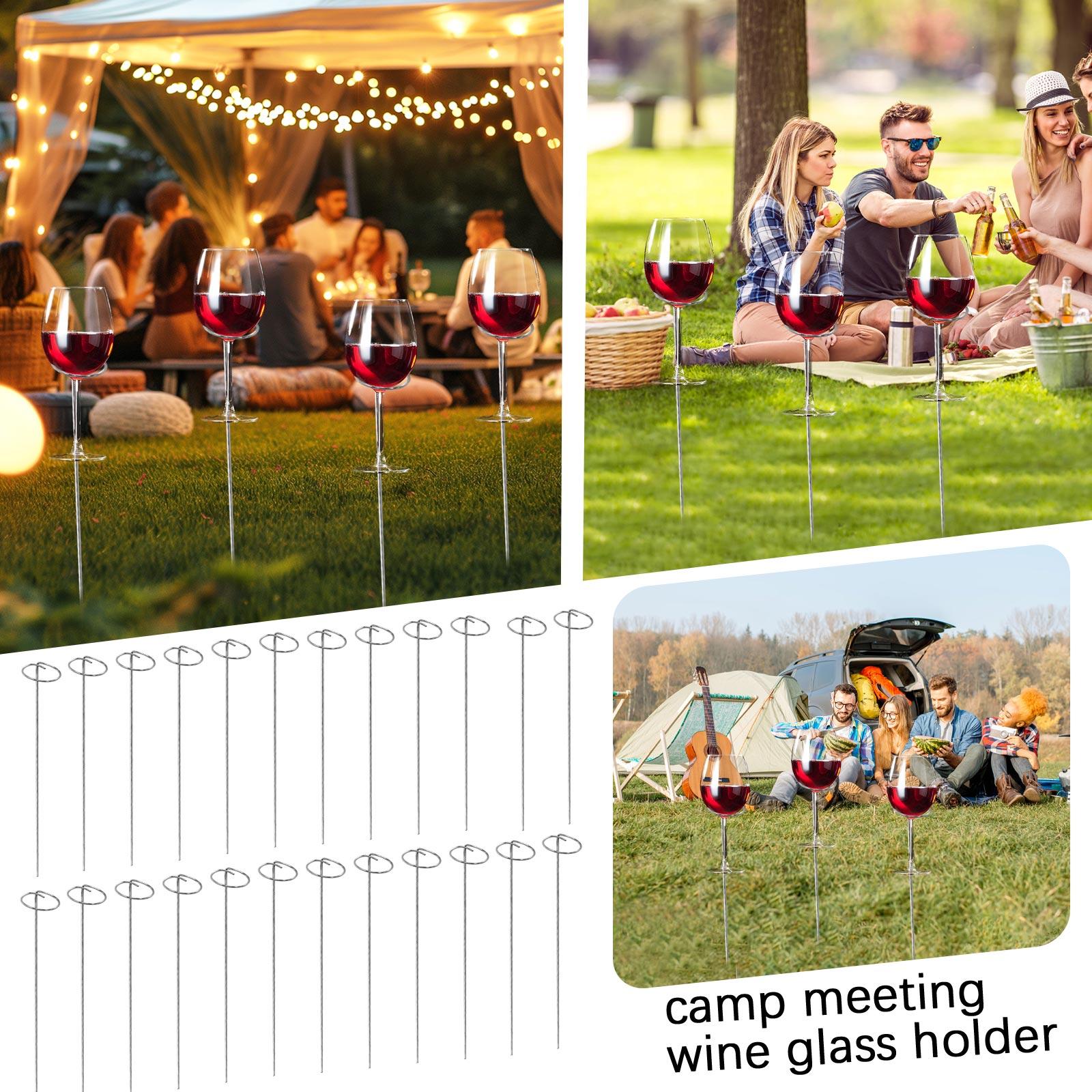 Outdoor Wine Glass Holder Stakes for Garden Parties Wine Glass Markers Metal Drink Holders for Outdoor Events and Picnics Set of 24 One Size чорний
Outdoor Wine Glass Holder Stakes for Garden Parties Wine Glass Markers Metal Drink Holders for Outdoor Events and Picnics Set of 24 One Size чорний