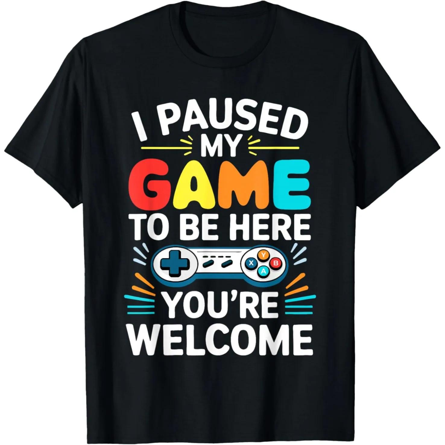 Gamer Quote I Paused My Game To Be Here Graphic Cotton TShirt Loose Short Sleeve Unisex Tee S
Gamer Quote I Paused My Game To Be Here Graphic Cotton TShirt Loose Short Sleeve Unisex Tee S