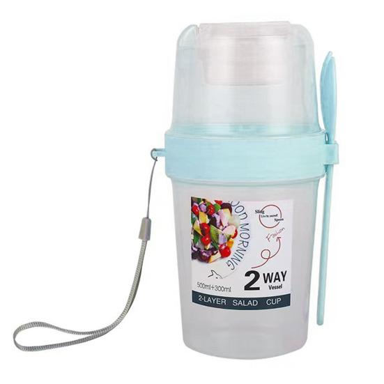 Коробка для салата, прозрачная портативная разделенная на два отделения чашка для завтрака, овсянка, хлопья, орехи, йогурт, контейнер с вилкой, школьный ланч-бокс для хранения продуктов синий
Коробка для салата, прозрачная портативная разделенная на два отделения чашка для завтрака, овсянка, хлопья, орехи, йогурт, контейнер с вилкой, школьный ланч-бокс для хранения продуктов синий