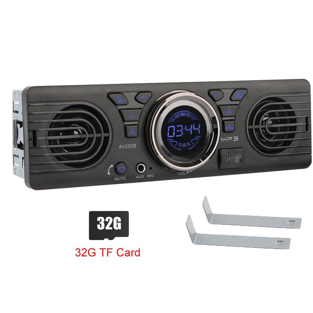 USB TF Card AUX Input Car Radio MP3 Player Digital Clock Built-in 2 Speakers 1 Din FM Audio Bluetooth Hands-free Auto-radio чорний
USB TF Card AUX Input Car Radio MP3 Player Digital Clock Built-in 2 Speakers 1 Din FM Audio Bluetooth Hands-free Auto-radio чорний