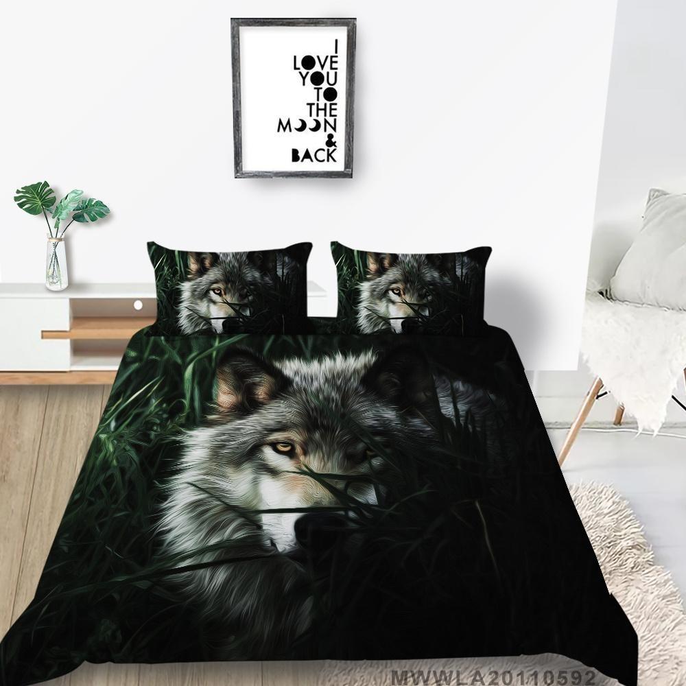 New 3D Wolf Print King Boy Girl Man Queen Soft One Bedroom Decoration Latest Fashion Home Bedding Duvet Set Single Bed Double Bed Gift UK Single 135x200cm 2pcs
New 3D Wolf Print King Boy Girl Man Queen Soft One Bedroom Decoration Latest Fashion Home Bedding Duvet Set Single Bed Double Bed Gift UK Single 135x200cm 2pcs