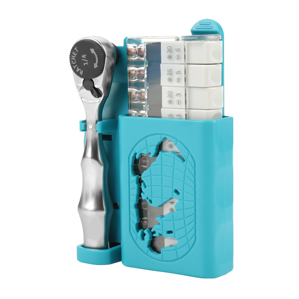 12 in 1 Portable 14 Ratchet Socket Wrench & Double Headed Screwdriver Bits Set Hand Repair To
12 in 1 Portable 14 Ratchet Socket Wrench & Double Headed Screwdriver Bits Set Hand Repair To