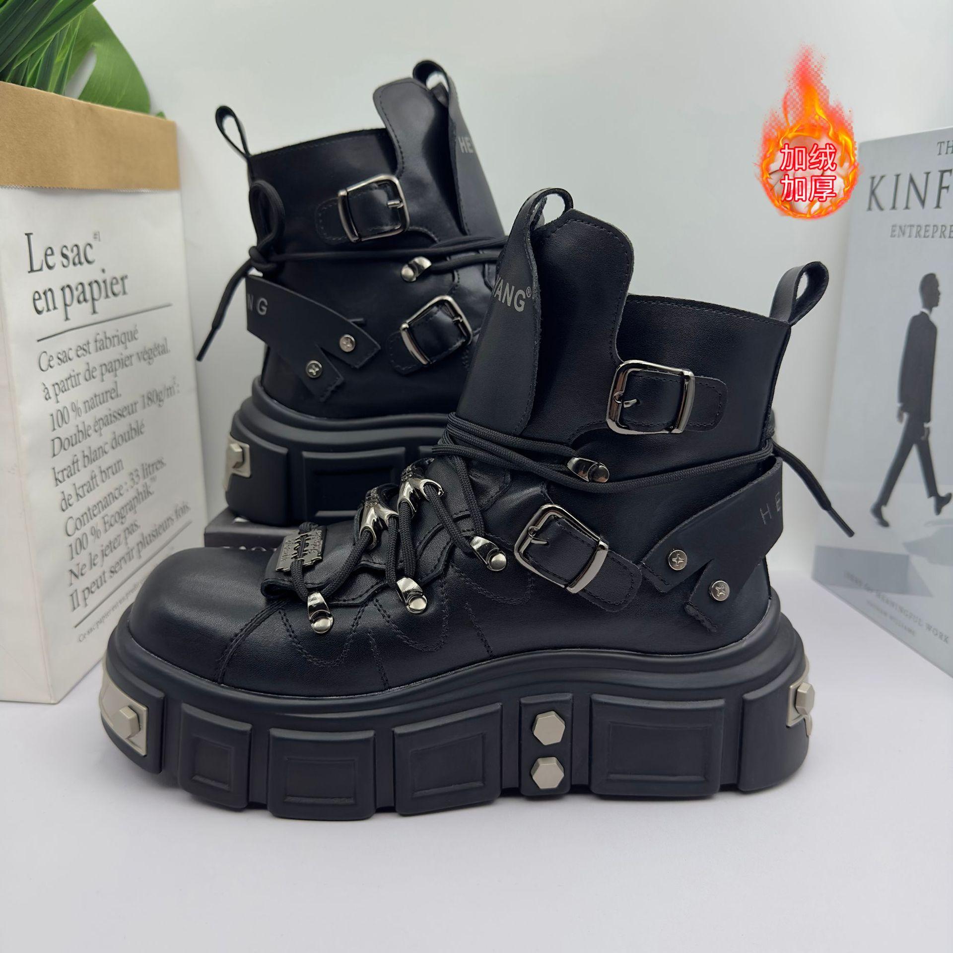 Модные мужские ботинки Модный дизайн Металлическая отделка Клепки Кожаные ботинки Хай-стрит Хип-хоп Танцы Панк Мотоциклетные мужские ботинки Botas Hombre 43
Модные мужские ботинки Модный дизайн Металлическая отделка Клепки Кожаные ботинки Хай-стрит Хип-хоп Танцы Панк Мотоциклетные мужские ботинки Botas Hombre 43