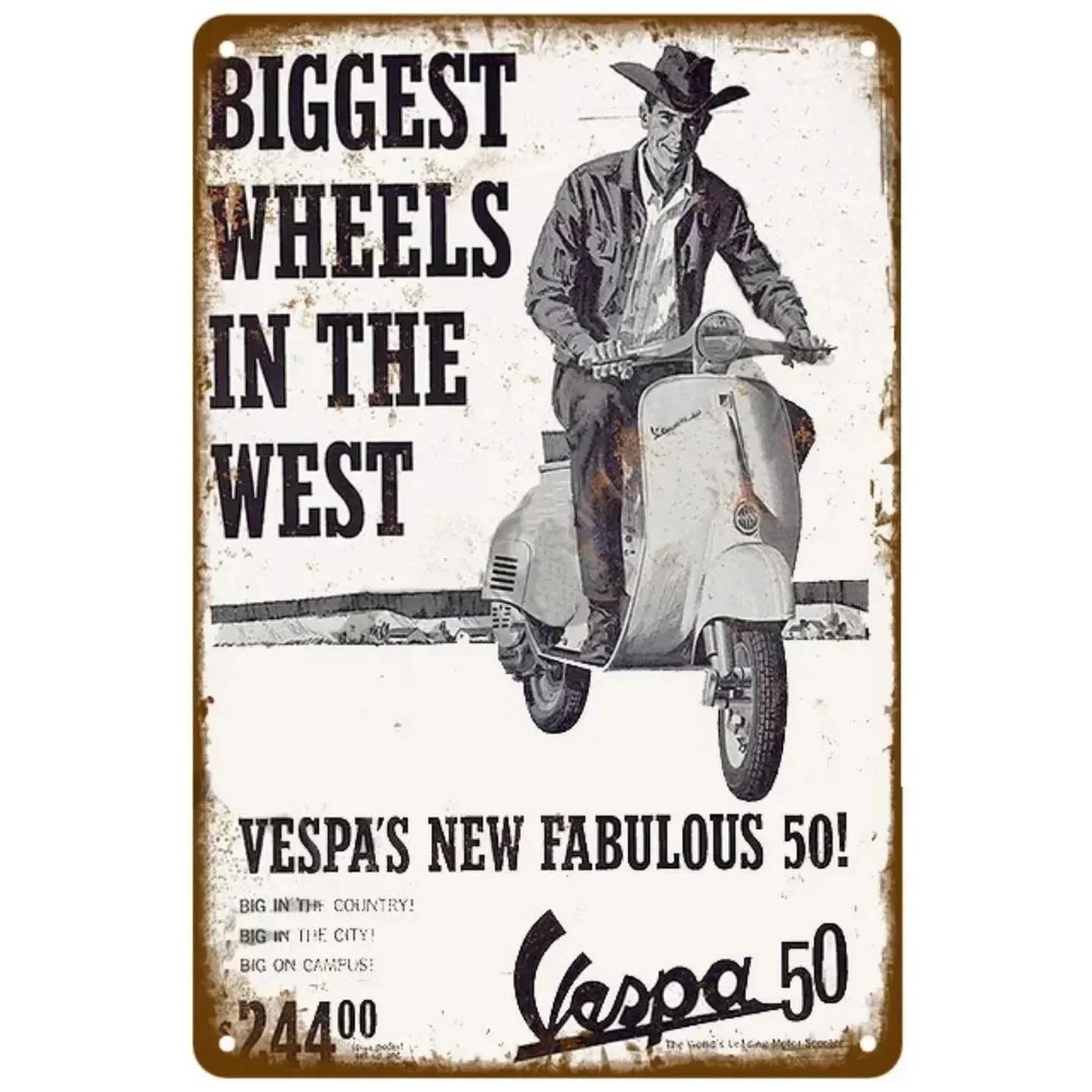 RETROVESPA Plaque Metal Signs for Vespa Motorcycle, Vintage Wall Decoration, Iron Art Posters - Perfect Decor for Home, Cafe 20x30cm(7.8x11.8inch)
RETROVESPA Plaque Metal Signs for Vespa Motorcycle, Vintage Wall Decoration, Iron Art Posters - Perfect Decor for Home, Cafe 20x30cm(7.8x11.8inch)